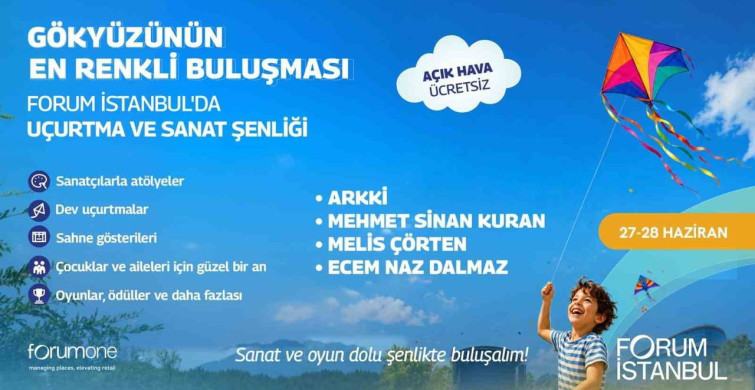 Forum İstanbul'da uçurtma ve sanat şenliği