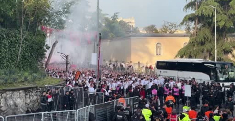 Freiburg Taraftarları Beşiktaş Park'ta Coşku ile Karşılandı