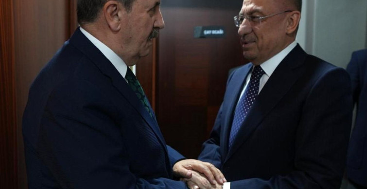 Fuat Oktay’dan BBP Genel Başkanı Destici’ye anlamlı ziyaret