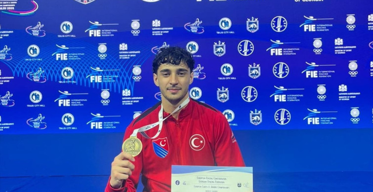 Furkan Yaman Avrupa Gençler Eskrim Şampiyonu