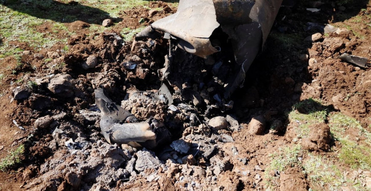 Füze Kalıntıları Suriye'ye Düştü