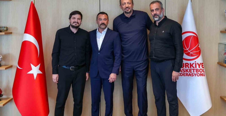 Galatasaray kulübünden tbf başkanı türkoğlu'na ziyaret