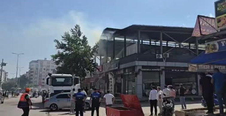 Gaziantep İslahiye'de Yangın Paniği: Muhasebeciler Çarşısında Olay