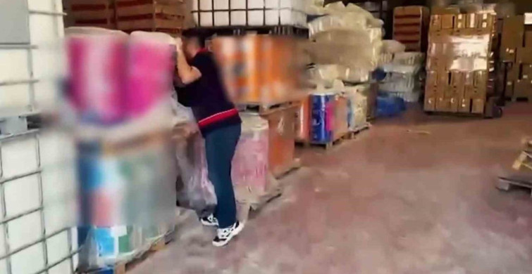 Gaziantep'te 3 milyon 500 bin TL değerinde sahte temizlik ürünü ele geçirildi