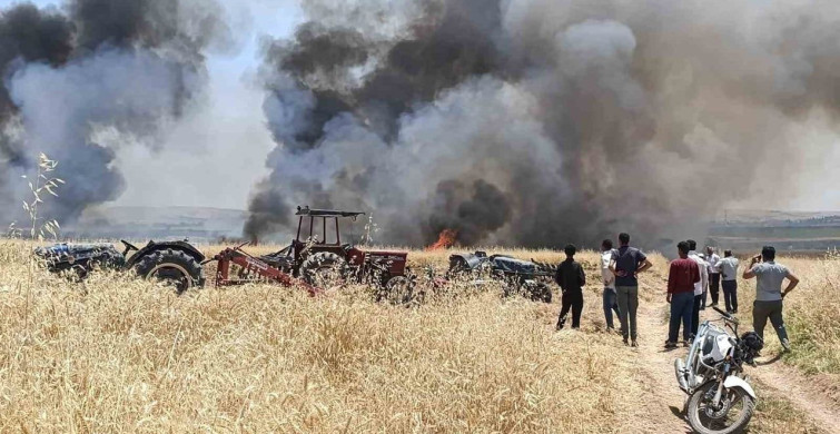 Gaziantep’te 400 dönüm ekili alan yandı