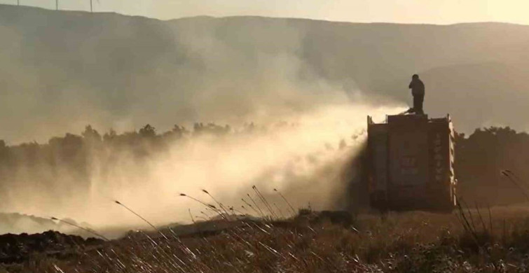 Gaziantep'te anız yangını kontrol altına alındı