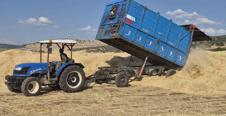 Gaziantep’te arpa ve buğday hasadı devam ediyor