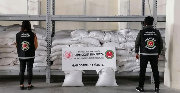 Gaziantep'te Değeri 700 Bin Lira Olan Kaçak Fıstık Ele Geçirildi
