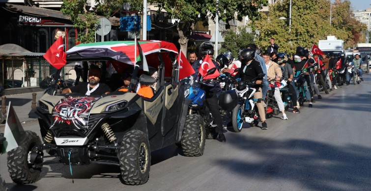 Gaziantep'te Filistin'e Destek Yürüyüşü Düzenlendi