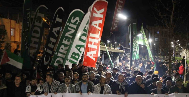 Gaziantep'te Filistin'e Destek Yürüyüşü Gerçekleştirildi