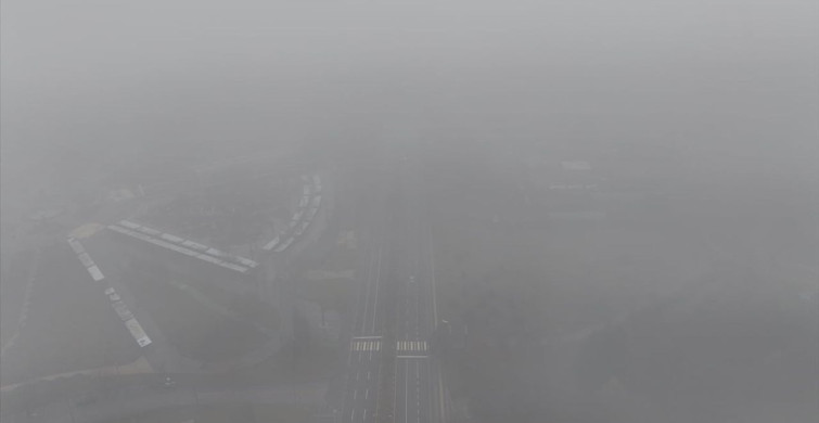Gaziantep'te Görüş Mesafesini Düşüren Sis Etkisi