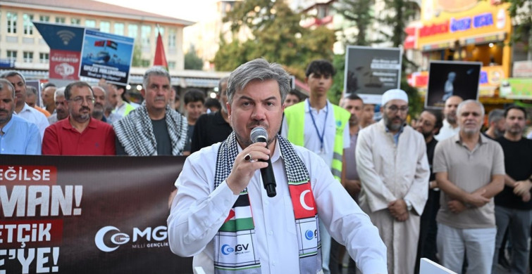 Gaziantep'te İsrail Saldırılarına Karşı Protesto Düzenlendi
