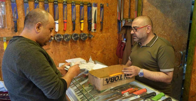 Gaziantep'te Kurban Bayramı Öncesi Bıçak Bileme Yoğunluğu