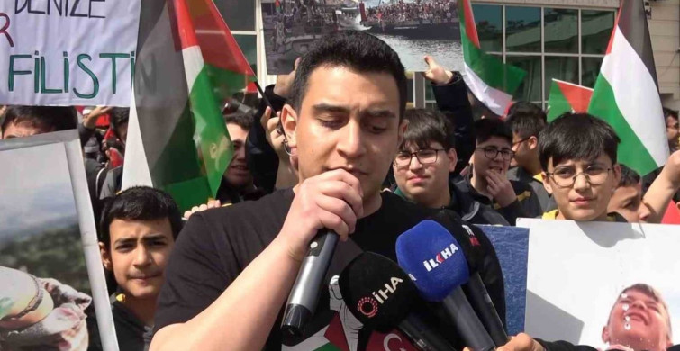 Gaziantep'te Öğrencilerden Filistin İçin İdam Kararına Tepki
