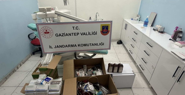 Gaziantep'te ruhsatsız diş kliniklerine jandarma operasyonu yapıldı