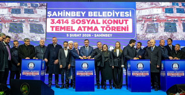 Gaziantep’te Sosyal Konut Projesine Temel Atıldı