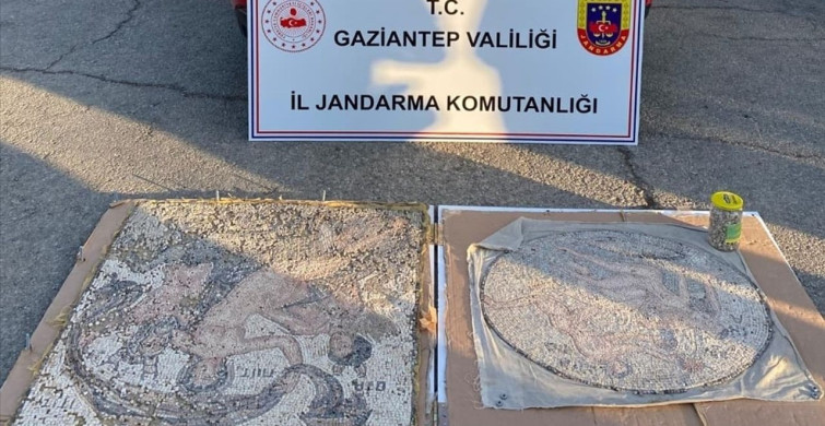 Gaziantep'te Tarihi Mozaikler Ele Geçirildi
