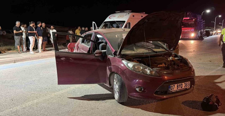 Gazipaşa'da takla atan otomobilde 4 kişi yaralandı