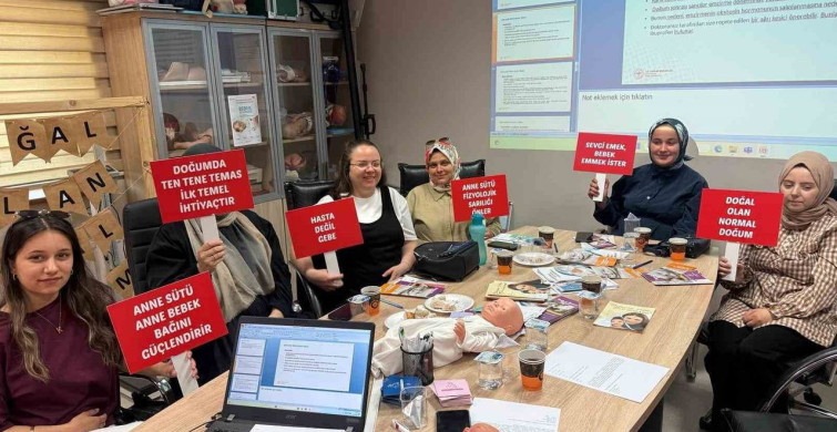 Gebe okulu eğitimleri devam ediyor