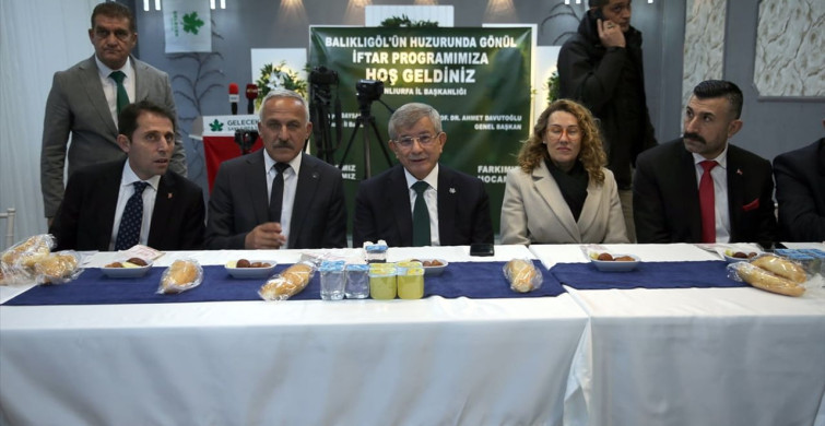 Gelecek Partisi'nden Şanlıurfa'da İftar Programı Açıklamaları