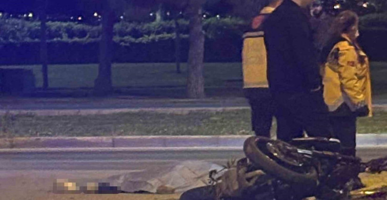 Genç Motosiklet Sürücüsü Trafik Kazasında Hayatını Kaybetti