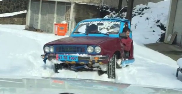 Genç Oflu Yaptığı Otomobille Bir Anda Fenomen Oldu