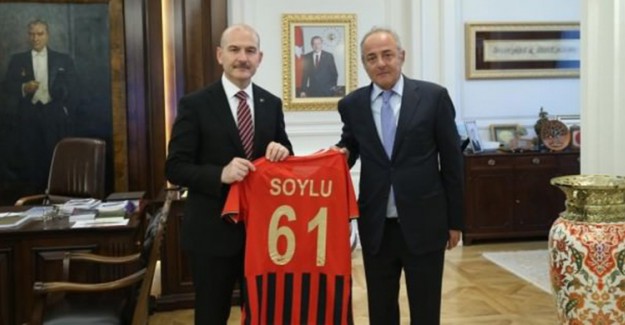 Gençlerbirliği Kulübünden Bakan  Soylu'ya Ziyaret
