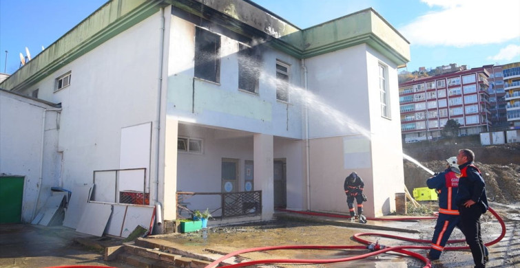 Giresun'da Gençlik ve Spor İl Müdürlüğü Ek Hizmet Binasında Yangın Çıktı