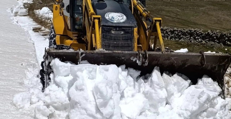 Giresun'da Mayıs Ayında Karla Mücadele