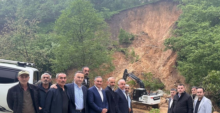 Giresun'da Meydana Gelen Heyelan İçin Hızla Önlemler Alınıyor