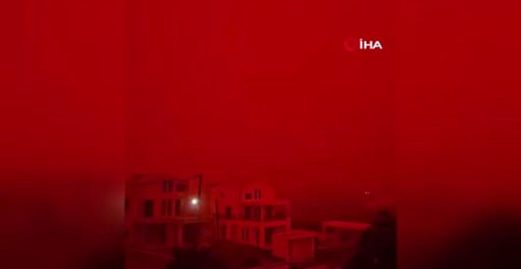 Girit Adası Kırmızıya Büründü: Çöl Tozu Etkileri