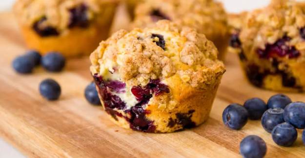 Glutensiz Yaban Mersinli Muffin