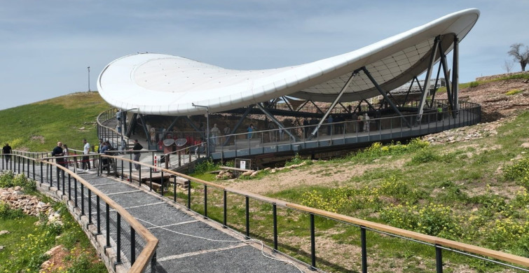 Göbeklitepe Yeşil örtüyle Kaplandı