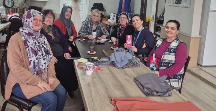 Göktepe Köyü'nde Dikiş Kursuna Sağlık Eğitimi