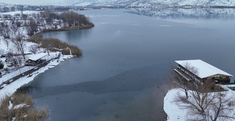 Gölbaşı Gölü Buz Başkenti Oldu