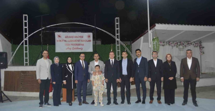 Gölbaşı’nda görevli hakim ve savcılara veda yemeği