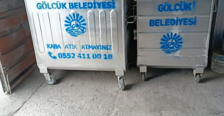 Gölcük’te Çöp Konteynerleri Yenileniyor