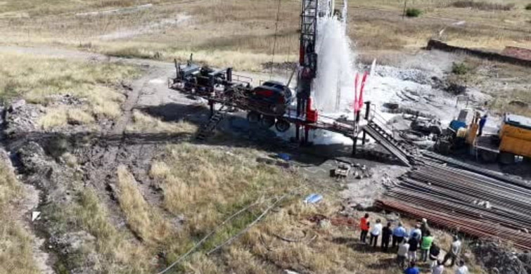 Gönen sera osb'de jeotermal kuyu açıldı