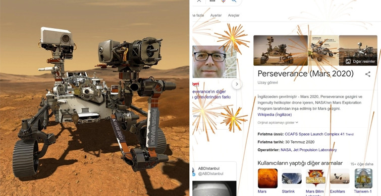 Google'dan Perseverance Kutlaması!