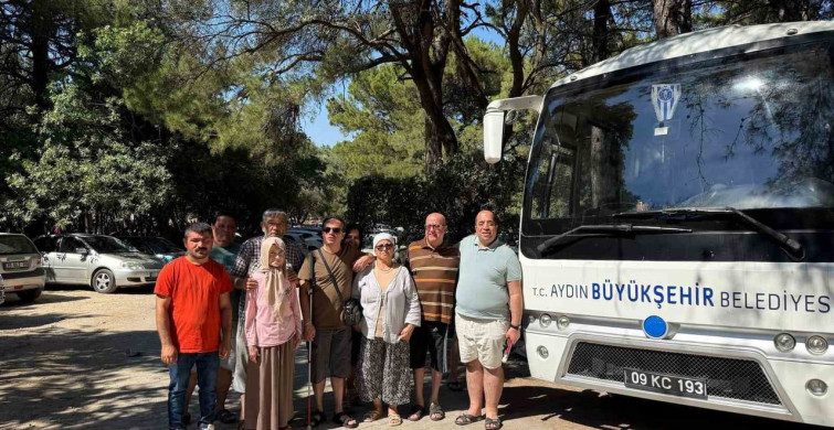 Görme engelli bireyler Dilek Yarımadası Milli Parkı'nda doğayla buluştu