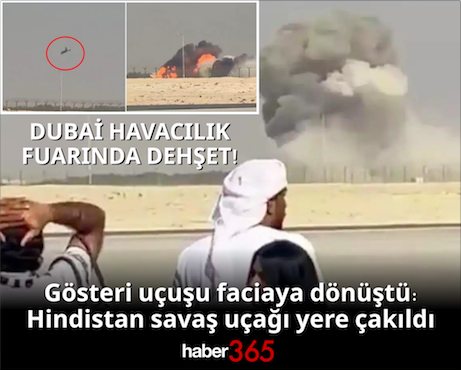 Gösteri uçuşu faciaya dönüştü: Hindistan savaş uçağı yere çakıldı