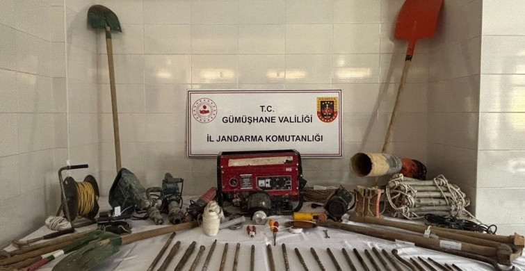Gümüşhane'de Definecilere Suçüstü Operasyonu