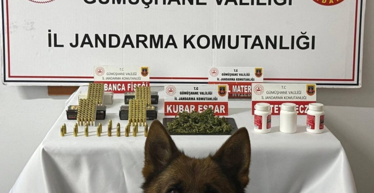 Gümüşhane'de jandarma operasyonu: uyuşturucu maddeler ele geçirildi