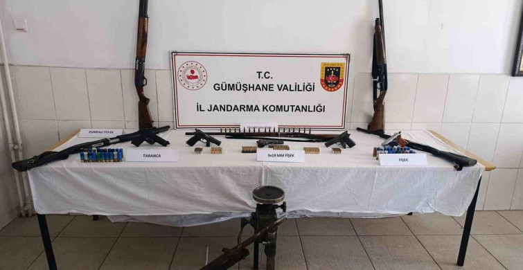 Gümüşhane'de Jandarma'dan Büyük Silah Operasyonu