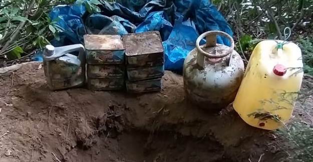 Gümüşhane'de Terör Örgütü PKK'ya Ait Depo Bulundu