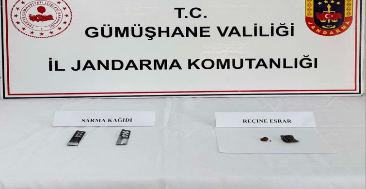 Gümüşhane'de Uyuşturucu Operasyonu Gerçekleşti