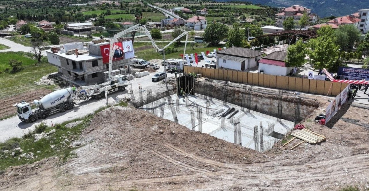 Güney ilçesinde Yeni Sosyal Tesisin Temeli Atıldı