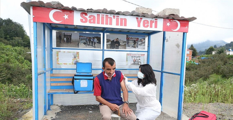 Gürgentepeli Salih Kendisine Özel Olarak Konulan Durakta Aşılandı