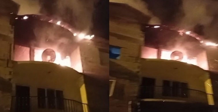 Hakkari'de 3 Katlı Evde Yangın Paniği