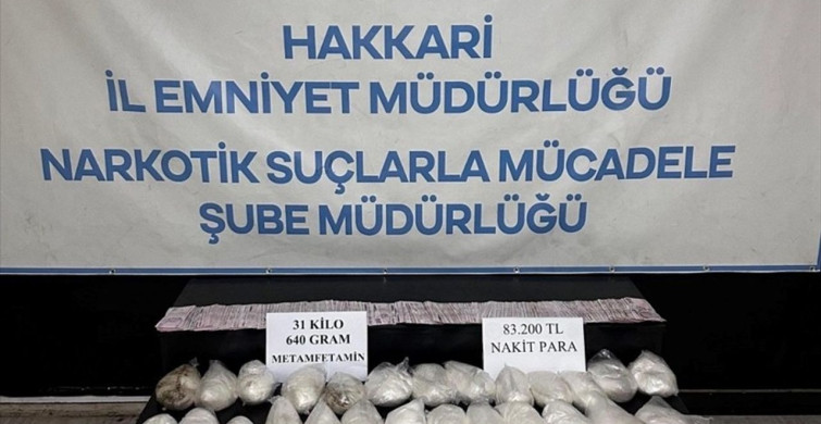 Hakkari'de 31 Kilogram Sentetik Uyuşturucu Operasyonu